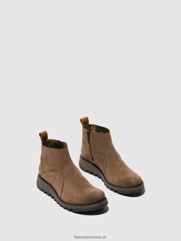 Stiefeletten mit Reißverschluss sely918 Frauen Fly London ZV2XXB37 Taupe/Kamel