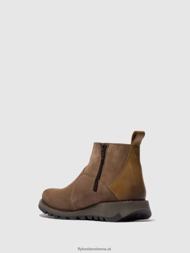 Stiefeletten mit Reißverschluss sely918 Frauen Fly London ZV2XXB37 Taupe/Kamel