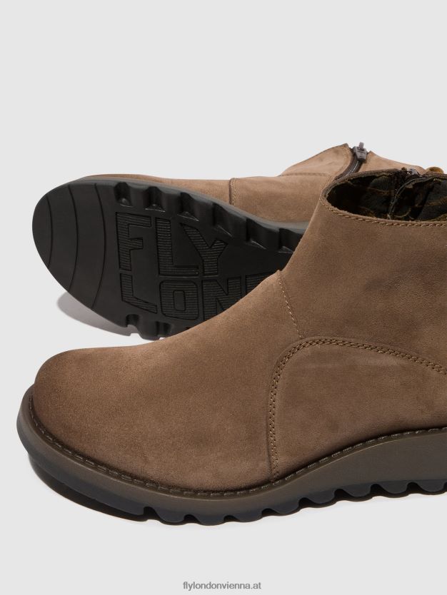 Stiefeletten mit Reißverschluss sely918 Frauen Fly London ZV2XXB37 Taupe/Kamel