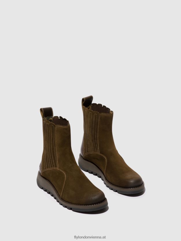 Stiefeletten mit Reißverschluss suzy899 Frauen Fly London ZV2XXB36 Schlamm/Olive