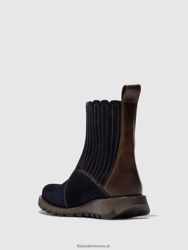 Stiefeletten mit Reißverschluss suzy899 Frauen Fly London ZV2XXB41 marine/dk. braun