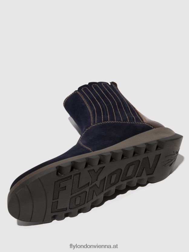 Stiefeletten mit Reißverschluss suzy899 Frauen Fly London ZV2XXB41 marine/dk. braun