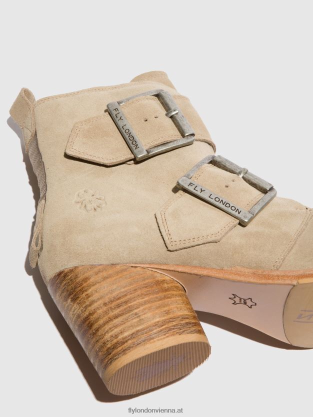 Stiefeletten mit Schnalle aria827 Frauen Fly London ZV2XXB240 Wildledercreme