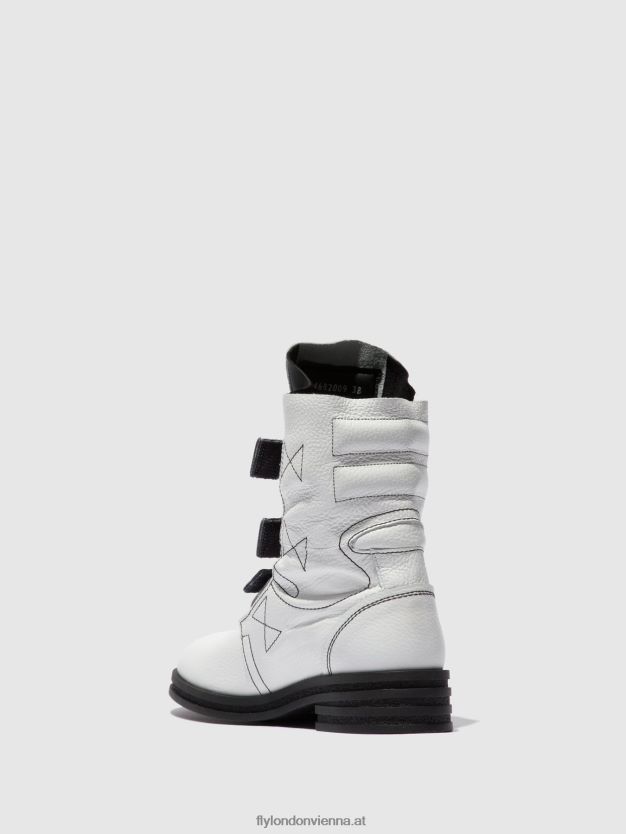 Stiefeletten mit Schnalle kiff682 Frauen Fly London ZV2XXB239 Rio weiß