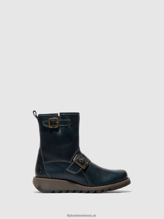 Stiefeletten mit Schnalle sino525 Frauen Fly London ZV2XXB137 Königsblau