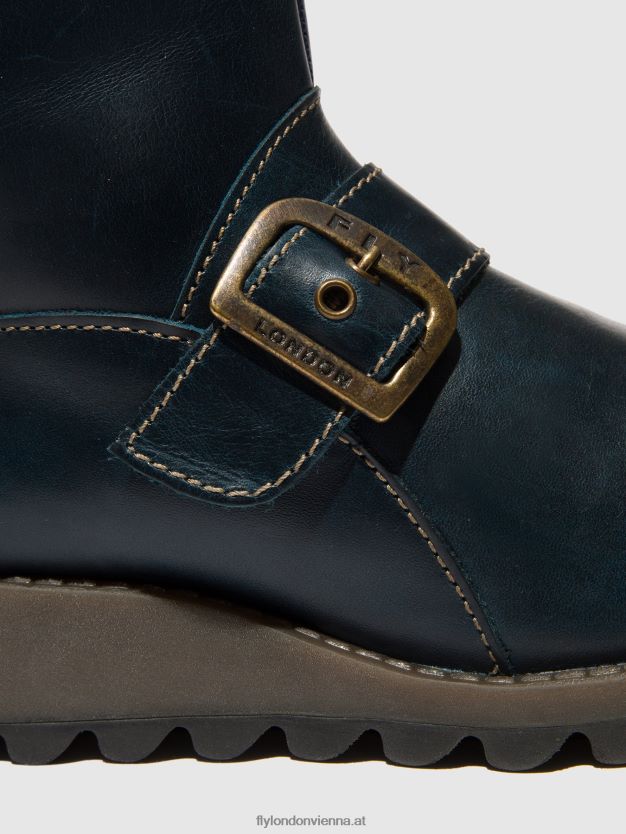 Stiefeletten mit Schnalle sino525 Frauen Fly London ZV2XXB137 Königsblau