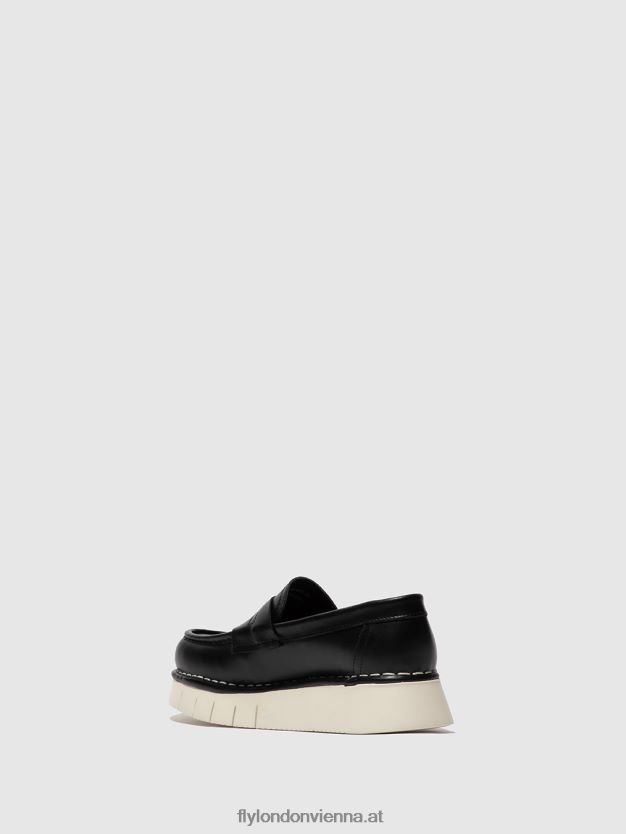 flache Stiefeletten iker246 Frauen Fly London ZV2XXB165 Tunderschwarz