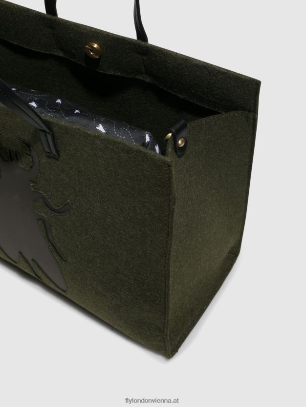 Handtaschentaschen amur702 Frauen Fly London ZV2XXB794 dunkelgrün