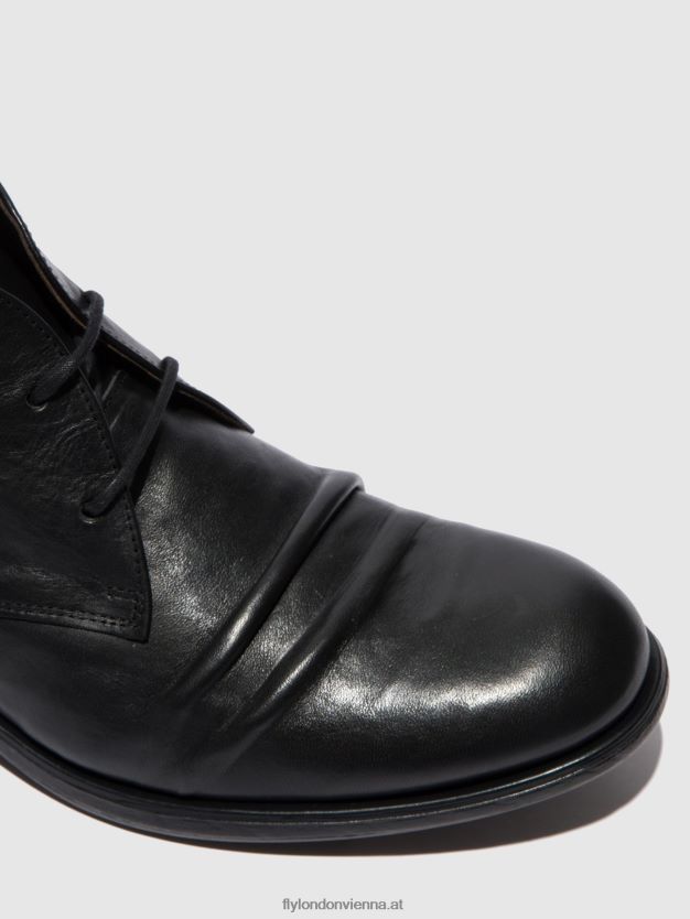 Schnürstiefeletten muro577 Männer Fly London ZV2XXB813 Estigma schwarz